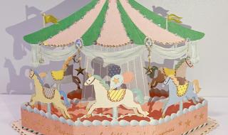 教师节贺卡立体花朵